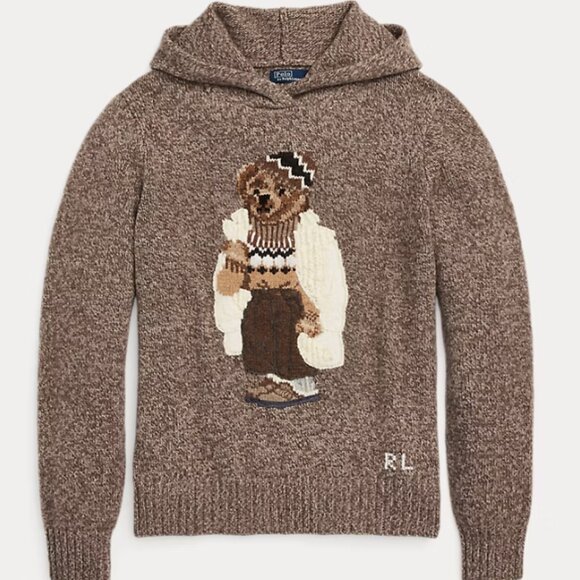 Polo Ralph Lauren Sweaters - Ralph Lauren teddy bear hoodie sweater